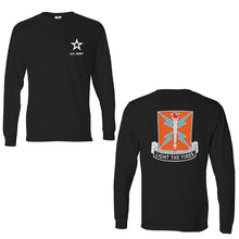 Load image into Gallery viewer, 129th Signal Corps Army Unit Long Sleeve T-Shirt
