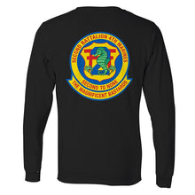 Load image into Gallery viewer, 2nd Battalion 4th Marines Long Sleeve T-Shirt, 2/4 unit t-shirt, USMC 2/4, 2nd Battalion 4th Marines t-shirt, 2d Battalion 4th Marines Long Sleeve Black T-Shirt
