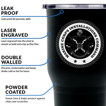 Load image into Gallery viewer, Marine Corps Installations Command USMC Stainless Steel Marine Corps Tumbler
