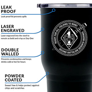 Second Battalion Seventh Marines Unit Logo tumbler, 2/7 coffee cup, 2nd Bn 7th Marines USMC, Marine Corp gift ideas, USMC Gifts for women or men 30oz