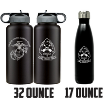 Load image into Gallery viewer, 2nd Reconnaissance Battalion USMC Unit Logo water bottle, 2d Recon Bn USMC Unit Logo hydroflask, 2d Recon Bn USMC, Marine Corp gift ideas, USMC Gifts for men or women 
