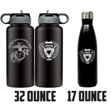 Load image into Gallery viewer, Third Battalion Fourth Marines Unit Logo water bottle, 3d Bn 4th Marines hydroflask, 3/4 Marines, USMC, Marine Corp gift ideas, USMC Gifts for men or women 
