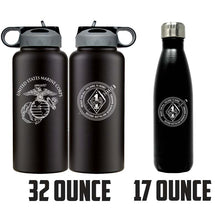 Load image into Gallery viewer, 2nd Bn 7th Marines logo water bottle, 2dBn 7th Marines hydroflask, Second Battalion Seventh Marines USMC, Marine Corp gift ideas, USMC Gifts for women or men 
