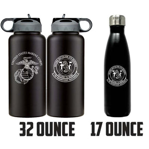 2nd Bn 4th Marines logo water bottle, 2dBn 4th Marines hydroflask, Second Battalion Fourth Marines USMC, Marine Corp gift ideas, USMC Gifts for women flask 