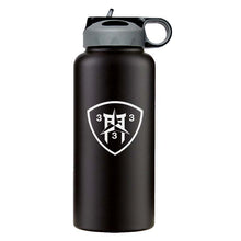 Load image into Gallery viewer, Third Battalion 3rd Marines (3/3) USMC Unit logo water bottle, 3rd Battalion 3rd Marines water bottle, 3/3 USMC, Marine Corp gift ideas, USMC Gifts for women 
