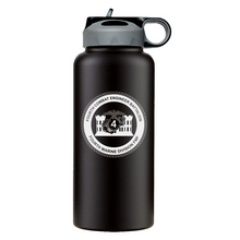 Load image into Gallery viewer, 4th Combat Engineer Battalion USMC Unit Logo water bottle, 4th CEB USMC Unit Logo hydroflask, 4th CEB USMC, Marine Corp gift ideas, USMC Gifts for men or women
