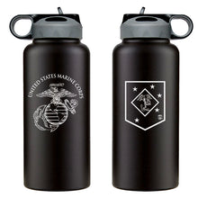 Load image into Gallery viewer, Marine Raider Regiment logo water bottle, Marine Raider Regiment hydroflask, Marine Raider Regiment USMC, Marine Corp gift ideas, USMC Gifts for women flask, big USMC water bottle, 32 ounce Marine Corp water bottle 
