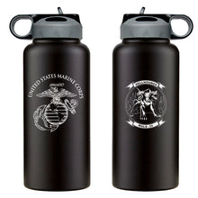 Load image into Gallery viewer, Marine Aviation Logistics Squadron 39 (MALS-39) logo water bottle, MALS-39 hydroflask, Marine Aviation Logistics Squadron 39 (MALS-39) USMC, Marine Corp gift ideas, USMC Gifts for women or men, MALS-39 Hellhounds, 32 Oz MALS-39 Water Bottle
