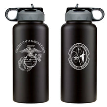 Load image into Gallery viewer, 2d Bn 6th Marines logo water bottle, 2nd Bn 6th Marines hydroflask, 2dBn 6th Marines USMC, Second Battalion Sixth Marines, Marine Corp gift ideas, USMC Gifts for women flask 32 Oz
