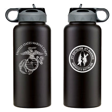 Load image into Gallery viewer, 2nd Bn 8th Marines logo water bottle, 2dBn 8th Marines hydroflask, Second Battalion Eighth Marines USMC, Marine Corp gift ideas, USMC Gifts for women flask 32 Oz
