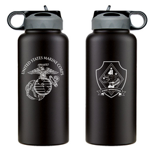 Load image into Gallery viewer, 3d Assault Amphibian Battalion Logo water bottle, 3rd AABN hydroflask, 3d AABN USMC, Marine Corp gift ideas, USMC Gifts for women flask, big USMC water bottle, Marine Corp water bottle 
