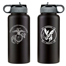 Load image into Gallery viewer, MALS-31 logo water bottle, MALS-31 hydroflask, Marine Aviation Logistics Squadron 31 USMC, Marine Corp gift ideas, USMC Gifts for women flask 
