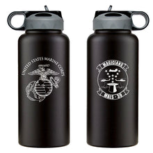 Load image into Gallery viewer, Marine Aviation Logistics Squadron 39 (MALS-39) logo water bottle, MALS-39 hydroflask, Marine Aviation Logistics Squadron 39 (MALS-39) USMC, Marine Corp gift ideas, USMC Gifts for women or men, MALS-39 Magicians, 32 Oz MALS-39 Water Bottle
