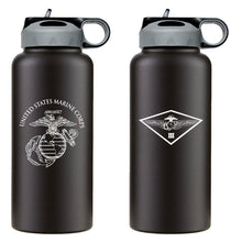 Load image into Gallery viewer, 3rd MAW USMC Unit Logo water bottle, 3rd Marine Aircraft Wing USMC Unit Logo hydroflask, 3rd MAW USMC, Marine Corp gift ideas, USMC Gifts for women or men flask, big USMC water bottle, Marine Corp water bottle 
