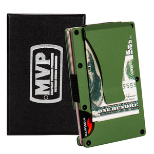 OD Green RFID Blocking Metal Wallet