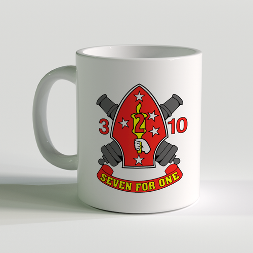 3/10 unit coffee mug, 3rd bn 10th marines, usmc coffee mug