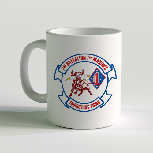 3/1 unit coffee mug, 3rd Battalion 1st Marines, Thundering Third
