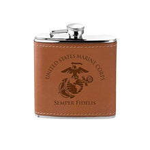 Load image into Gallery viewer, Leather Wrapped Flask
