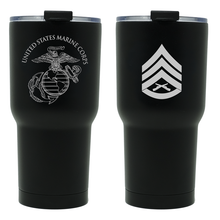 Load image into Gallery viewer, SSgt Tumbler, USMC SSgt Tumbler, USMC Tumbler, Staff Sergeant Tumbler

