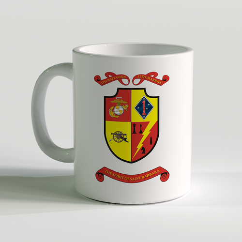 5/11 unit coffee mug, 5th Battalion 11th Marines, The Spirit of Saint Barbara