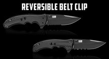 Load image into Gallery viewer, folding tactical knife elite combat rescue pocket sharp camping knives outdoor survival mens self defence work small knifes hiking backpacking foldable utility protection emergency military hunting fast clip

