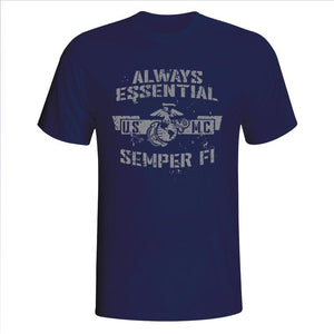 USMC Always Essential Navy Blue T-Shirt