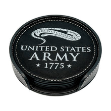 Load image into Gallery viewer, Army Coasters Set of 4 Top view
