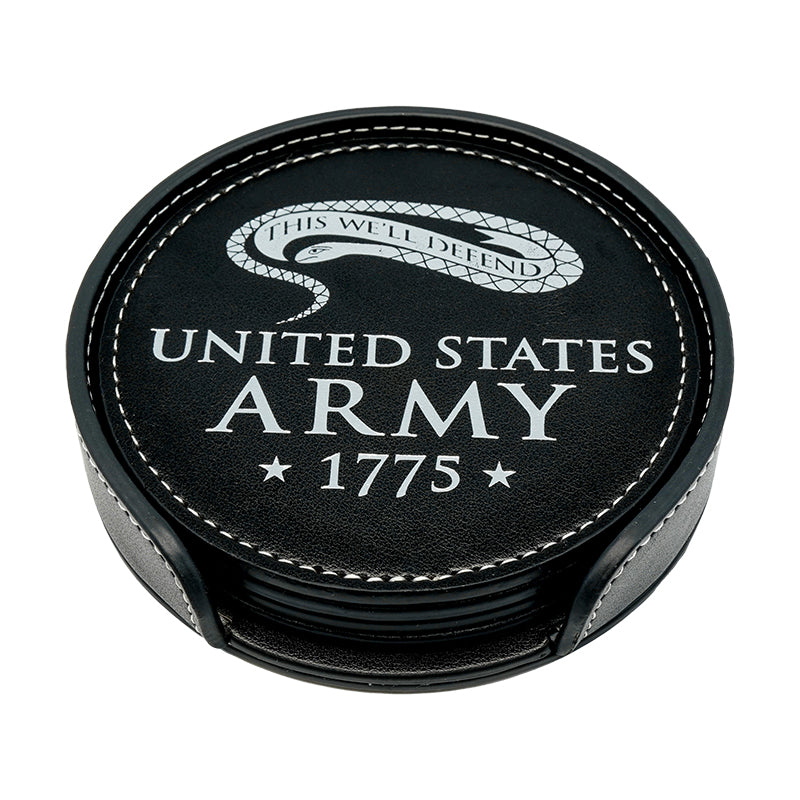 Army Coasters Set of 4 Top view