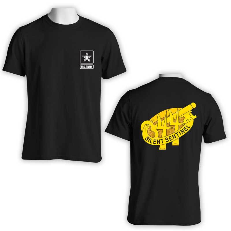 344th Military Intelligence Bn t-shirt, US Army Intel, US Army T-Shirt, US Army Apparel, Silent Sentinel