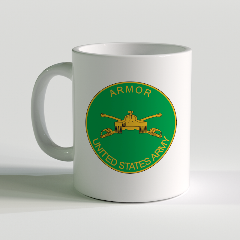 US Army Armor Branch Coffee Mug, US Army Coffee Mug