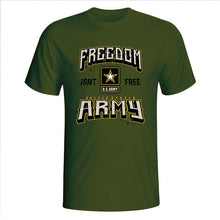 Load image into Gallery viewer, Army Freedom Isn&#39;t Free Army Green T-Shirt
