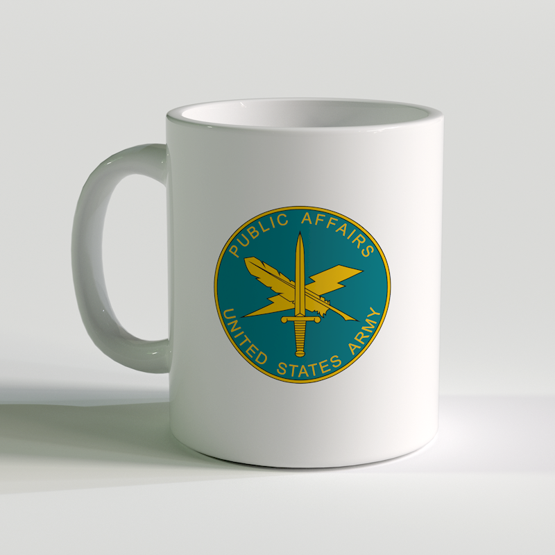 US Army Public Affairs Branch Coffee Mug, US Army Public Affairs Coffee Mug