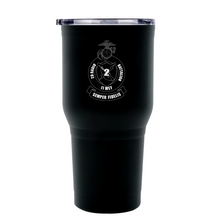 Load image into Gallery viewer, 2D Bn USMC Stainless Steel Marine Corps Tumbler- 30 oz
