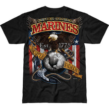 Load image into Gallery viewer, USMC ‘Fighting Eagle’ Battlespace Men’s T-Shirt Back
