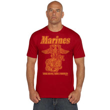 Load image into Gallery viewer, Marine ‘Retro’ Battlespace Men’s T-Shirt Military Red
