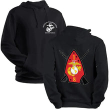 Load image into Gallery viewer, 1/8 unit sweatshirt, 1/8 unit hoodie, 1st bn 8th marines unit sweatshirt, 1st bn 8th marines unit hoodie, USMC unit gear
