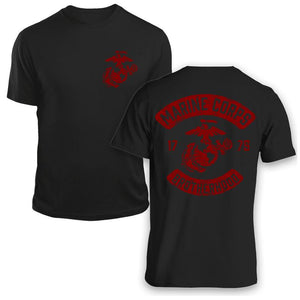 Marine Corps Motorcycle Club Shirt black