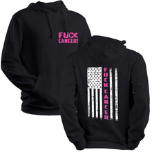 Load image into Gallery viewer, Fuck Cancer hoodie, cancer awareness sweatshirt - Breast Cancer Awareness month shirts

