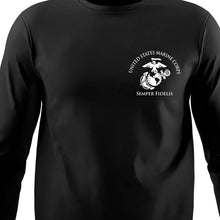 Load image into Gallery viewer, 2nd Assault Amphibian Battalion USMC long sleeve Unit T-Shirt, 2d AABN USMC Unit logo, USMC gift ideas for men, Marine Corp gifts men or women 2d AABN,  2nd AABN Black Long Sleeve T-Shirt
