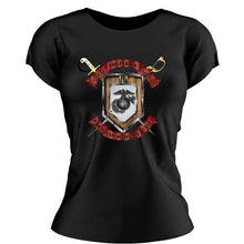Load image into Gallery viewer, Combat Logistics Battalion 15 (CLB-15)  Unit Logo Black Women&#39;s T-Shirt
