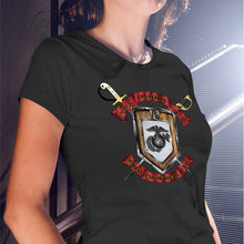 Load image into Gallery viewer, Combat Logistics Battalion 15 (CLB-15)  Unit Logo Black Women&#39;s T-Shirt
