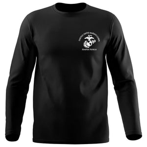 USMC Long Sleeve T-Shirt Black