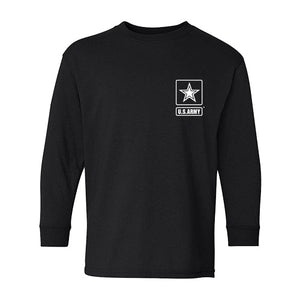 Black Long Sleeve US Army T-Shirt