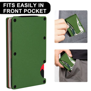 OD Green RFID Blocking Metal Wallet