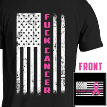 Load image into Gallery viewer, Fuck Cancer T-Shirt Black - Cancer Awareness Black Men&#39;s T-Shirt

