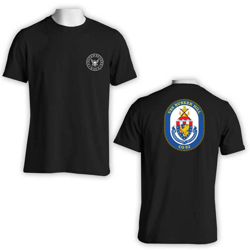 USS Bunker Hill T-Shirt, CG 52, CG 52 T-Shirt, US Navy T-Shirt, US Navy Apparel