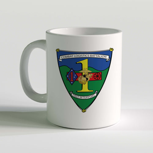 CLB-1 Unit Logo Coffee Mug, Combat Logistics Battalion Unit Logo Coffee Mug