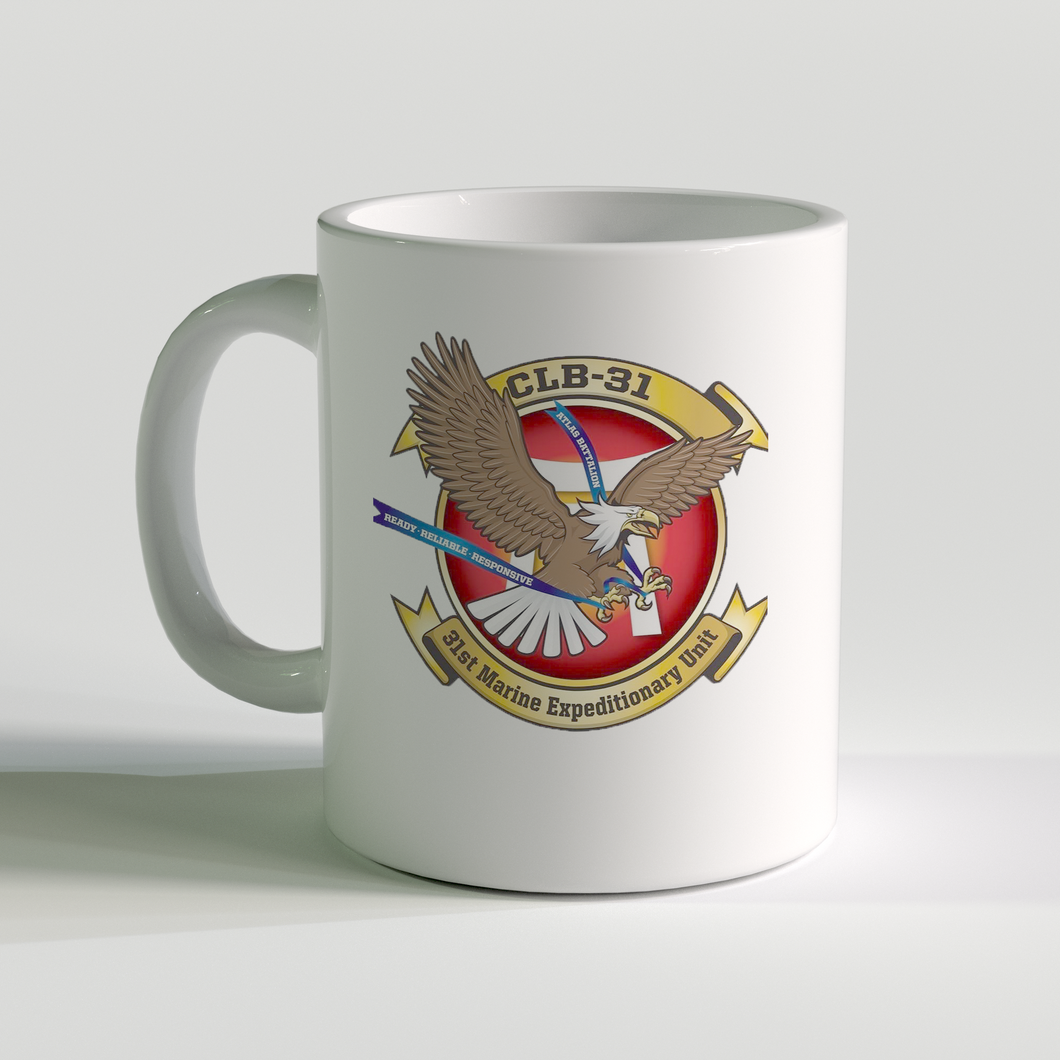 Combat Logistics Battalion 31 Unit Logo Coffee Mug, CLB-31 Unit Logo Coffee Mug