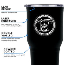 Load image into Gallery viewer, Combat Logistics Regiment-17 (CLR-17) USMC Stainless Steel Marine Corps 30 Oz Tumbler
