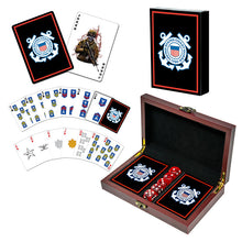 Load image into Gallery viewer, USCG Coast Guard Playing Cards Box Gift Set
